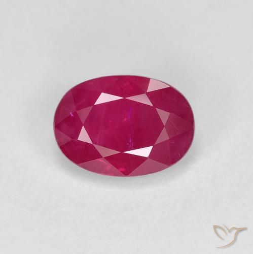 1.23ct Natural Rojo rosado Rubí, Ovalada, VS-SI