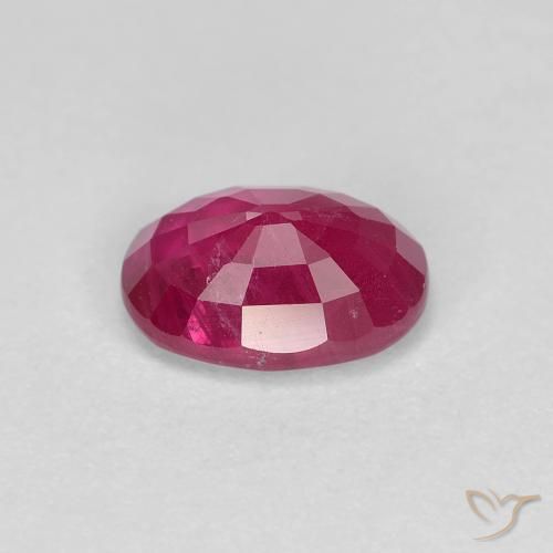 Rubí Rojo rosado natural de 1.23 ct, Ovalada, VS-SI