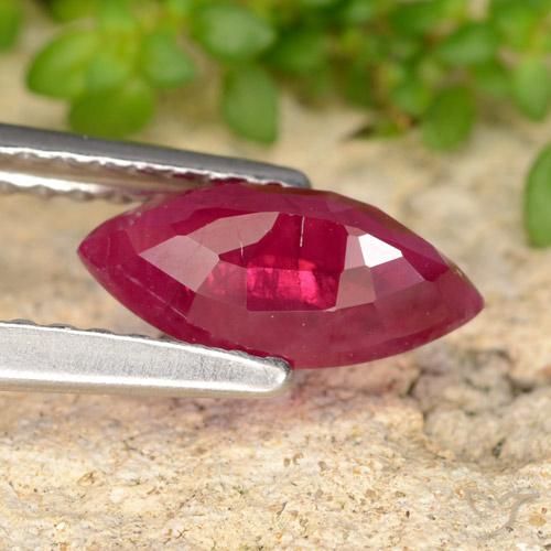 Rubí Rojo rosado natural de 1.12 ct, Marquesa, VS-SI