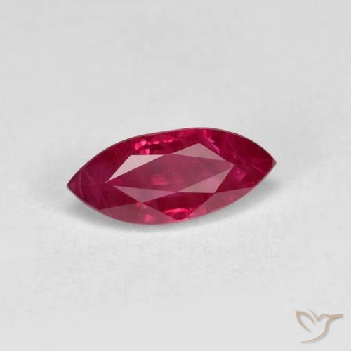 Rubí Rojo medio natural de 1.14 ct, Marquesa, VS-SI