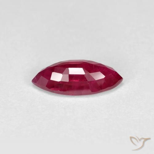Rubí Rojo medio natural de 1.14 ct, Marquesa, VS-SI