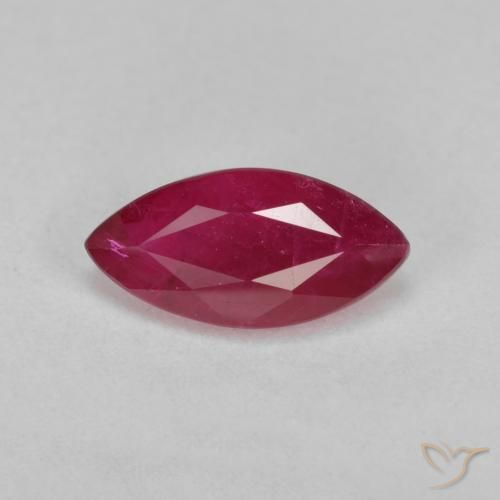 1.61ct Natural Rojo oscuro Rubí, Marquesa, VS-SI