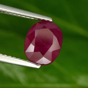 Rubí Roja Rosa natural de 3.09 ct, Corte Óvalo, VS-SI