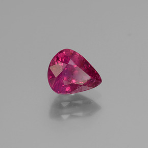 Rubí Roja Rosa natural de 1.14 ct, En forma de pera, VS-SI