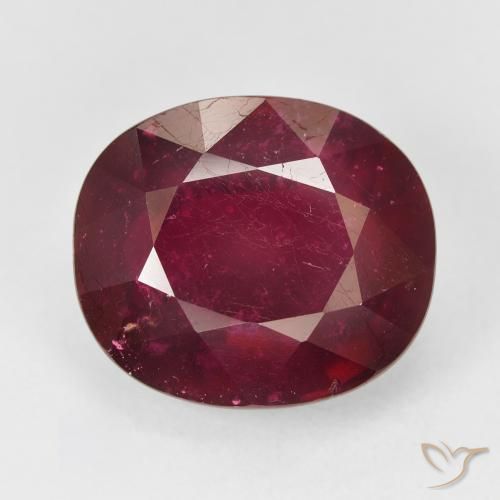 17.06ct Natural Rojo oscuro Rubí, Ovalada, VS-SI