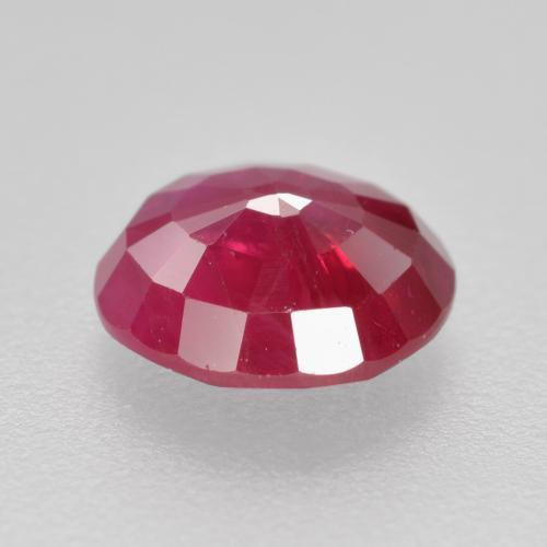 Rubí Rojo medio natural de 1.04 ct, Corte Redondo, VS-SI