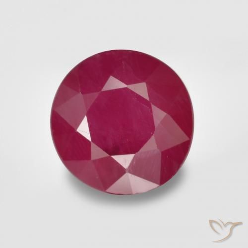0.97ct Natural Rojo rosado Rubí, Redondo, VS-SI