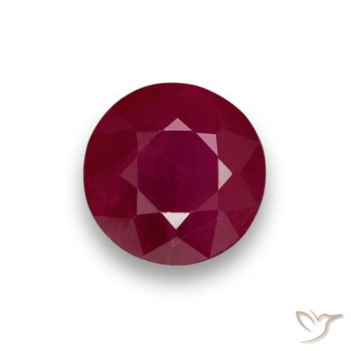 0.98ct Natural Rojo medio Rubí, Redondo, VS-SI