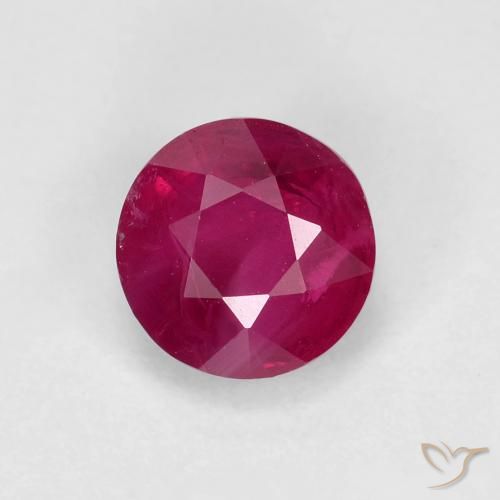 0.94ct Natural Rojo medio Rubí, Redondo, VS-SI