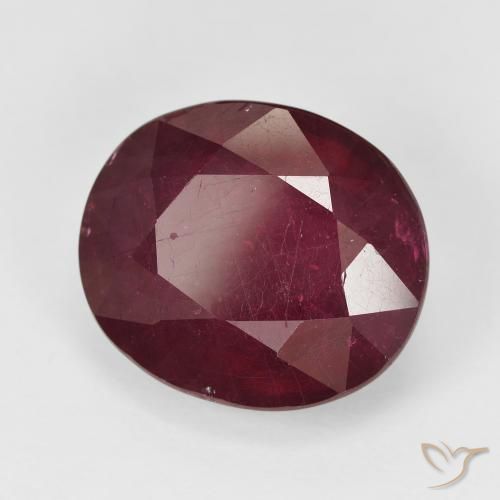 Rubí Rojo vino natural de 13.27 ct, Ovalada, VS-SI