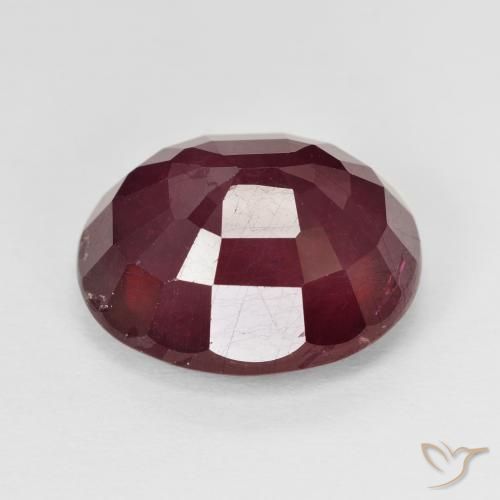 Rubí Rojo vino natural de 13.27 ct, Ovalada, VS-SI
