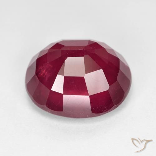 Rubí Rojo oscuro natural de 13.44 ct, Ovalada, VS-SI