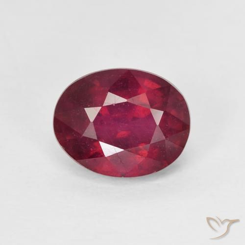 1.90ct Natural Rosado rojizo intenso Rubí, Ovalada, VS-SI
