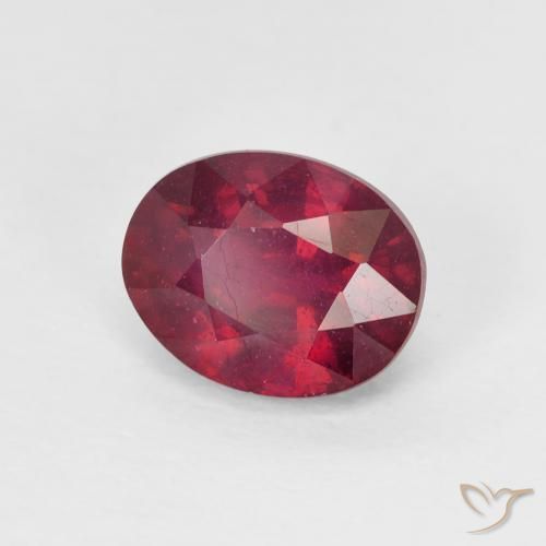 Rubí Rosado rojizo intenso natural de 1.90 ct, Ovalada, VS-SI