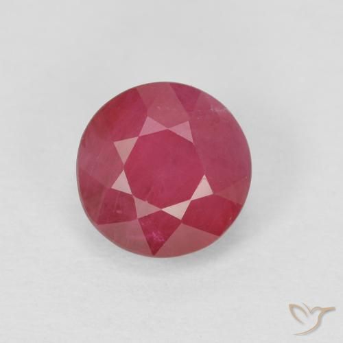 1.09ct Natural Rosado rojizo Rubí, Redondo, VS-SI