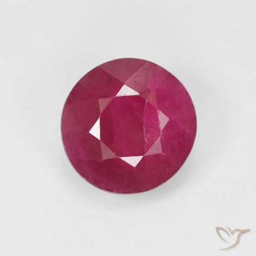 0.97ct Natural Rojo mermelada Rubí, Redondo, VS-SI
