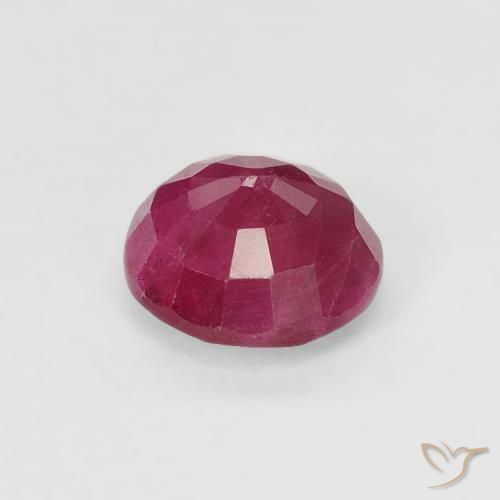 Rubí Rojo mermelada natural de 0.97 ct, Redondo, VS-SI
