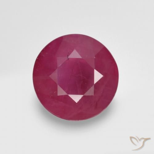 1.12ct Natural Rojo medio Rubí, Redondo, VS-SI