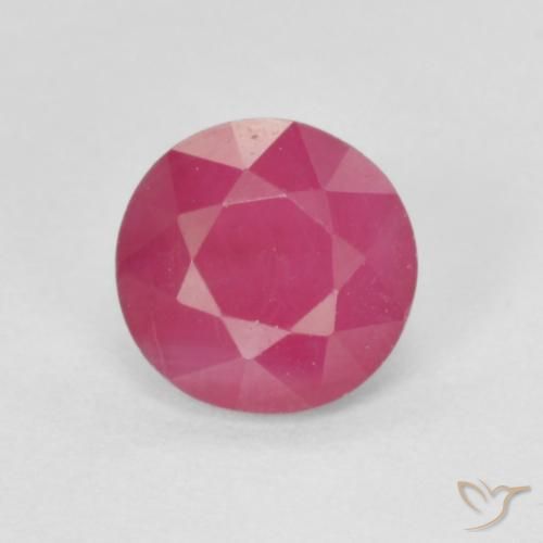 1.19ct Natural Rojo rosado Rubí, Redondo, VS-SI