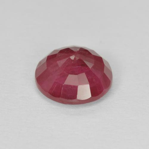 Rubí Rosado rojizo natural de 1.42 ct, Corte Redondo, VS-SI