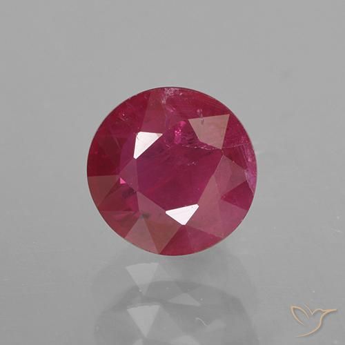 0.98ct Natural Rojo rosado Rubí, Redondo, VS-SI