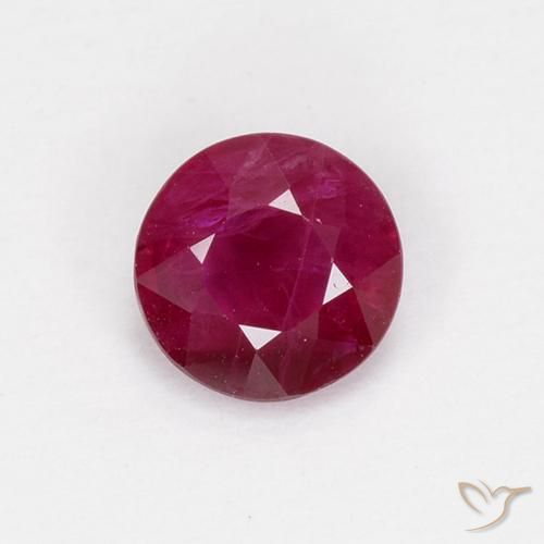 0.72ct Natural Rojo medio Rubí, Redondo, VS-SI