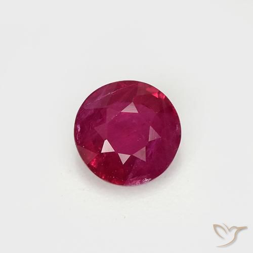 0.64ct Natural Rojo medio Rubí, Redondo, VS-SI