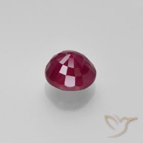Rubí Rojo medio natural de 1.11 ct, Redondo, VS-SI
