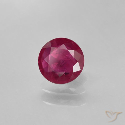 0.63ct Natural Rojo rosado Rubí, Redondo, VS-SI