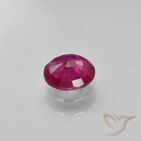 Rubí Rojo rosado natural de 0.63 ct, Redondo, VS-SI