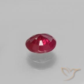 Rubí Rojo medio natural de 0.71 ct, Redondo, VS-SI