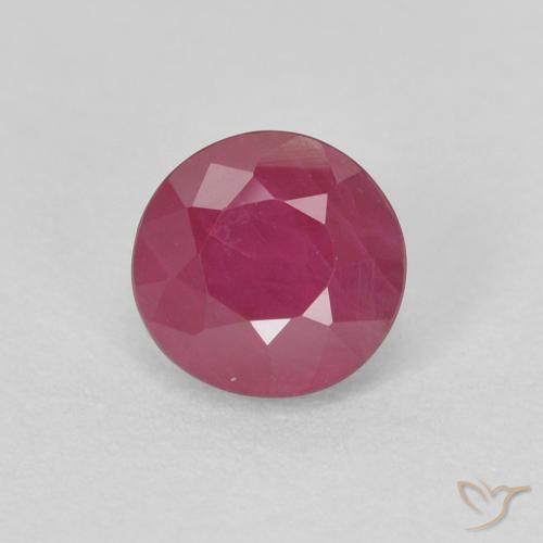 0.60ct Natural Rojo rosado Rubí, Redondo, VS-SI