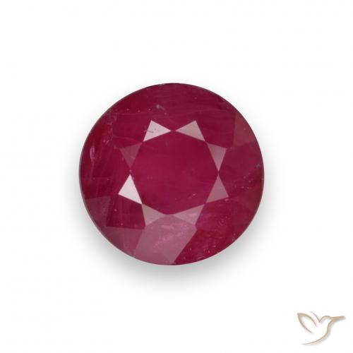 0.69ct Natural Rojo medio Rubí, Redondo, VS-SI