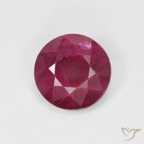1.07ct Natural Rojo mermelada Rubí, Redondo, VS-SI