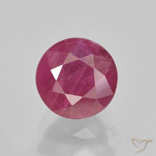1.55ct Natural Rosado rojizo Rubí, Redondo, VS-SI