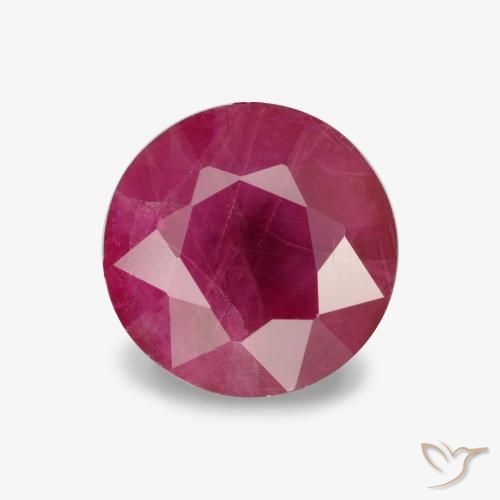 1.21ct Natural Rosado rojizo Rubí, Redondo, VS-SI