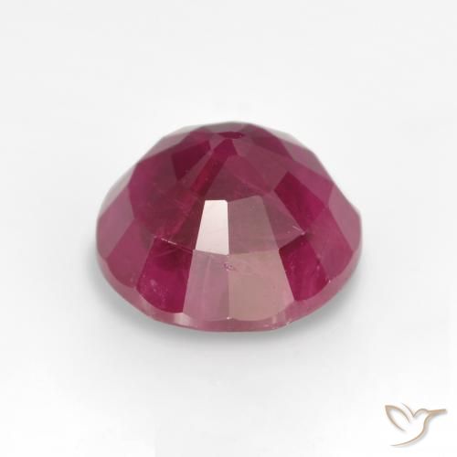 Rubí Rosado rojizo natural de 1.21 ct, Redondo, VS-SI