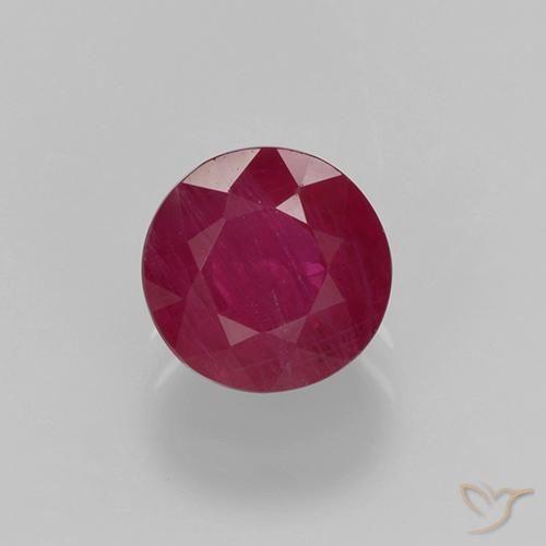 0.68ct Natural Rojo mermelada Rubí, Redondo, VS-SI