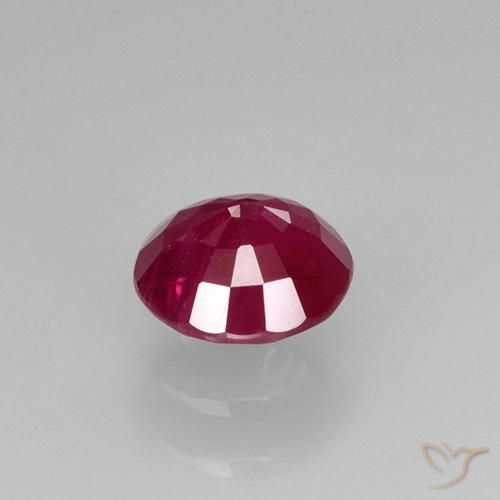 Rubí Rojo mermelada natural de 0.68 ct, Redondo, VS-SI