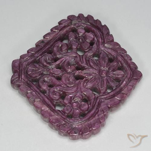 Rubí Púrpura rojizo natural de 42.70 ct, Elegante, Opaco