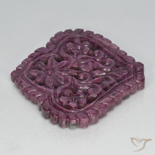 Rubí Púrpura rojizo natural de 42.70 ct, Elegante, Opaco