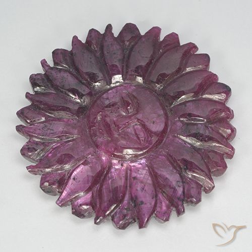 41.80ct Natural Púrpura Boysen Rubí, Corte Flor, Opaco