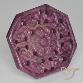 Rubí Púrpura Boysen natural de 46.06 ct, Corte Octágono / Esmeralda, Opaco