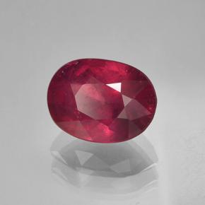 Rubí Rojo vino natural de 2.04 ct, Corte Óvalo, VS-SI
