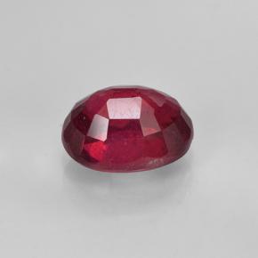 Rubí rojo natural de 2,09 ct, corte óvalo, VS-SI
