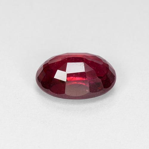 Rubí rojo vino natural de 1,87 ct, corte óvalo, VS-SI