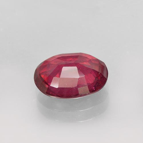 Rubí Rojo grosella natural de 1.54 ct, Corte Óvalo, VS-SI