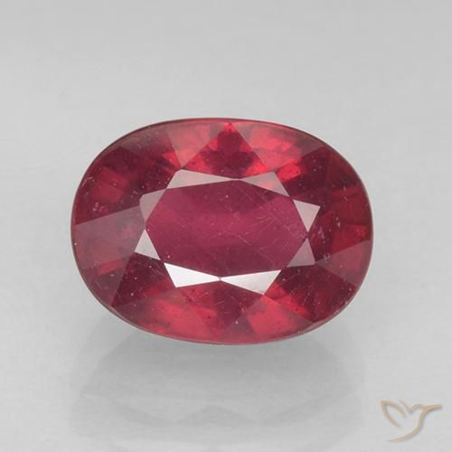 2.22ct Natural Rojo medio Rubí, Ovalada, VS-SI