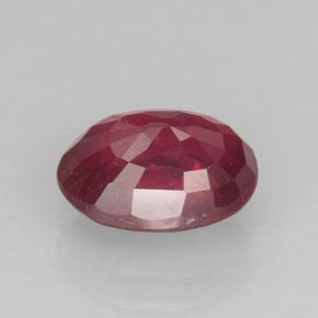 Rubí rojo natural de 1,73 ct, corte óvalo, VS-SI