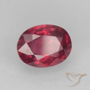 Rubí Rojo grosella natural de 1.72 ct, Ovalada, VS-SI